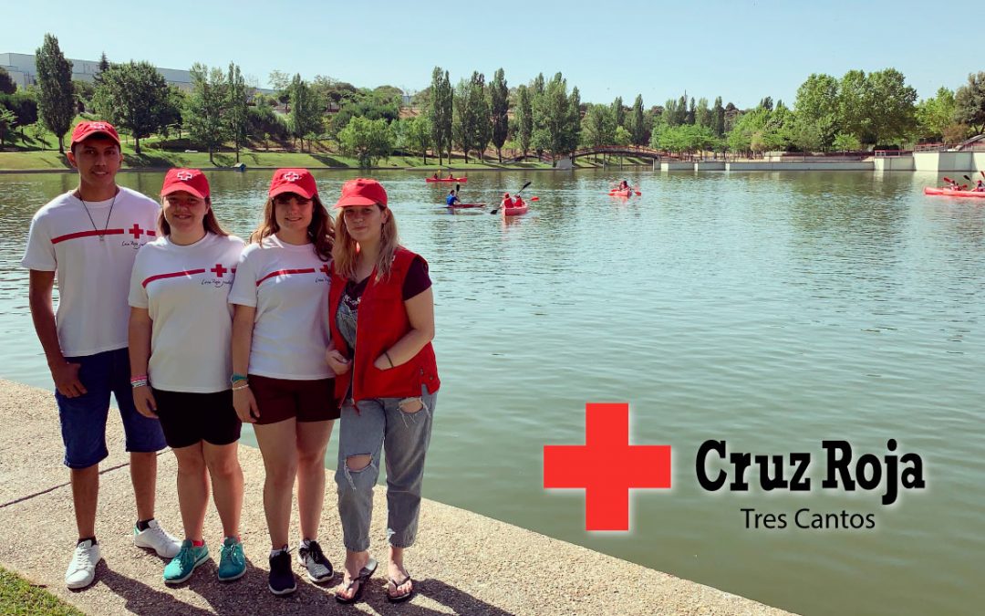 Nos visitan los voluntarios de Cruz Roja Tres Cantos
