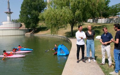 Visita del Alcalde y la Concejal de Deportes de Tres Cantos